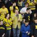 Michigan fans sing the fight song in the first period at Yost Arena on Friday night. Melanie Maxwell I AnnArbor.com